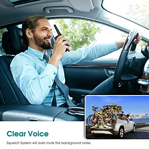 Walkie Talkies Long Range, Topsung M880 FRS Two Way Radio For Adults With Mic LCD Screen/Durable Wakie-Talkies With Noise Cancelling For Men Women Outdoor Adventures Cruise Ship (Blue And Orange) 4 Walkie Talkies Long Range, Topsung M880 FRS Two Way Radio For Adults With Mic LCD Screen/Durable Wakie-Talkies With Noise Cancelling For Men Women Outdoor Adventures Cruise Ship (Blue And Orange) - Image 2