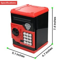 Samate Cartoon Electronic ATM Password Piggy Banks New Great Gift Toy For Children Kids Can Auto Scroll Paper Money For Children Fun Toy (Red) 14 Samate Cartoon Electronic ATM Password Piggy Banks New Great Gift Toy For Children Kids Can Auto Scroll Paper Money For Children Fun Toy (Red) -Folkmanis Toys Shop 51vHjSbD1DL