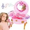 Portable Princess Vanity With Magic Mirror, Kids Makeup Vanity & Styling Tools, Lights And Sounds, Girls Toys Gifts For 3-12 Year Old Kids Toddler Birthday Gift -Folkmanis Toys Shop 51vKbNJGqSL