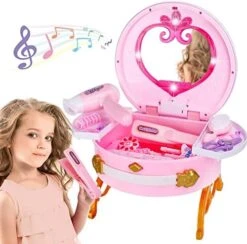 Portable Princess Vanity With Magic Mirror, Kids Makeup Vanity & Styling Tools, Lights And Sounds, Girls Toys Gifts For 3-12 Year Old Kids Toddler Birthday Gift 15 Portable Princess Vanity With Magic Mirror, Kids Makeup Vanity & Styling Tools, Lights And Sounds, Girls Toys Gifts For 3-12 Year Old Kids Toddler Birthday Gift -Folkmanis Toys Shop 51vKbNJGqSL. AC
