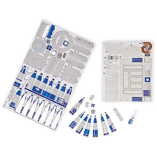 4D Puzzles, Star Wars R2-D2 Cardstock Model Kit 201 Pcs | Star Wars Toys Desk Decor | Building Toys | 3D Model Kits For Adults & Teens 12+ 4 4D Puzzles, Star Wars R2-D2 Cardstock Model Kit 201 Pcs | Star Wars Toys Desk Decor | Building Toys | 3D Model Kits For Adults & Teens 12+ - Image 2