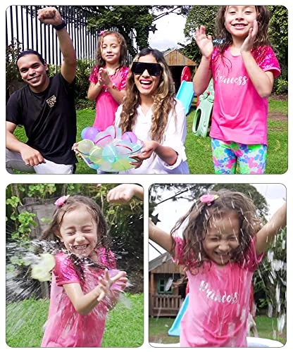 Magnetic Reusable Water Balloons Refillable Water Balloons Splash Water Bombs Quick Fill Self Sealing Water Play Water Games For Kids Outside (6 PCS) 6 Magnetic Reusable Water Balloons Refillable Water Balloons Splash Water Bombs Quick Fill Self Sealing Water Play Water Games For Kids Outside (6 PCS) - Image 4
