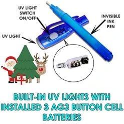 32 Pack Invisible Ink Pen With UV Black Light Secret Spy Pens Magic Disappearing Ink Markers Back To School Supplies Kids Party Favors Classroom Gift For Boys Girls Goodie Bags Stuffers (2 Style) -Folkmanis Toys Shop 51vY659nABL