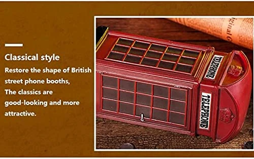 Piggy Bank For Boys Girls Kids Red Telephone Booth, Coin Jars Personality Classic Creative Currency Bank Safe Coin Money Box Cannot Be Taken Out Piggy Banks Furniture Games 6 Piggy Bank For Boys Girls Kids Red Telephone Booth, Coin Jars Personality Classic Creative Currency Bank Safe Coin Money Box Cannot Be Taken Out Piggy Banks Furniture Games - Image 4