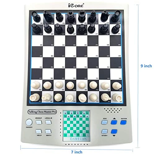 ICore Electronic Chess Set - Enhance Brain Power 30 Skill Levels &100 Preset Exercises - 14 Challenging Brain Games, Talking Chess Tutor, 1 Or 2 Player Coach Mode - Perfect For Kids And Family Fun 7 ICore Electronic Chess Set - Enhance Brain Power 30 Skill Levels &100 Preset Exercises - 14 Challenging Brain Games, Talking Chess Tutor, 1 Or 2 Player Coach Mode - Perfect For Kids And Family Fun - Image 5