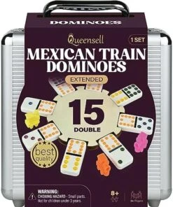 Queensell Mexican Train Dominoes Set For Adults With Wooden Hub, Tile Board Game - Dominos Set For Classic Board Games - Double 12 Dominoes Set For Family Games (Double 12) 17 Queensell Mexican Train Dominoes Set For Adults With Wooden Hub, Tile Board Game - Dominos Set For Classic Board Games - Double 12 Dominoes Set For Family Games (Double 12) -Folkmanis Toys Shop 51vgQ0y3ICL. AC