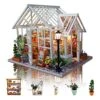 GuDoQi DIY Miniature Dollhouse Kit, Tiny House Kit With Music, Miniature House Kit 1:24 Scale, Great Handmade Crafts Gift For Birthday Halloween, Beautiful Flower Shop -Folkmanis Toys Shop 51vkenvpmAL