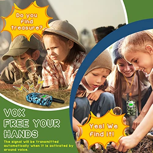 LOOIKOOS Walkie Talkies For Kids, 3 KMs Long Range 2 Way Radio Toys For Boys And Girls Walky Talky Gifts 3 Pack 4 LOOIKOOS Walkie Talkies For Kids, 3 KMs Long Range 2 Way Radio Toys For Boys And Girls Walky Talky Gifts 3 Pack - Image 2