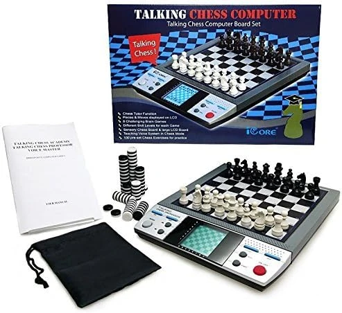 ICore Electronic Chess Set - Enhance Brain Power 30 Skill Levels &100 Preset Exercises - 14 Challenging Brain Games, Talking Chess Tutor, 1 Or 2 Player Coach Mode - Perfect For Kids And Family Fun 9 ICore Electronic Chess Set - Enhance Brain Power 30 Skill Levels &100 Preset Exercises - 14 Challenging Brain Games, Talking Chess Tutor, 1 Or 2 Player Coach Mode - Perfect For Kids And Family Fun - Image 7
