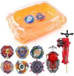 MEDMHSMA Bey Battling Top Battle Stadium Battle Set, 6 Battling Tops, 2 Latest Launchers, And 1 Flame Themed Arena, Great Gift For Kids Boys Age 6 And Up,Blue -Folkmanis Toys Shop 51vqlbytMgL. AC