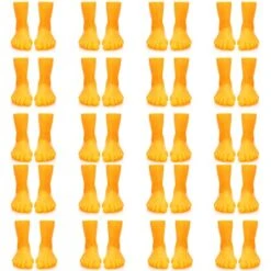 TOPZEA 40 Pack Finger Feet Puppet, Rubber Finger Puppets Mini Fake Feet Tiny Feet Left & Right Funny Foot Toy Cute Little Feet For Fingers, Mini Gag Gifts, Making Gnomes, Crafting, Photos Shoots Prop