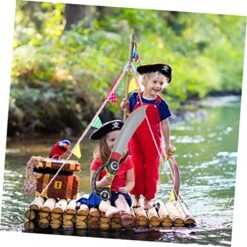 TOYANDONA 10 Pcs Inflatable Pirate Knife Inflatables Toy Pirate Party Favors Kids Summer Toys Prom Props Summer Accessories Pirate Sword Pirate Party Supplies Halloween PVC Child -Folkmanis Toys Shop 51w1zK60HLL