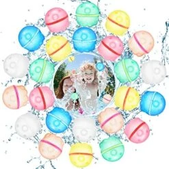 Reusable Water Balloons Quick Fill, Magnetic Water Balloons Self Sealing Refillable Water Balloons Water Toys Pool Toys For Kids Adults Water Fight Outdoor Games (24pcs Star) 29 Reusable Water Balloons Quick Fill, Magnetic Water Balloons Self Sealing Refillable Water Balloons Water Toys Pool Toys For Kids Adults Water Fight Outdoor Games (24pcs Star) -Folkmanis Toys Shop 51w7N7dd3ZL. AC 1