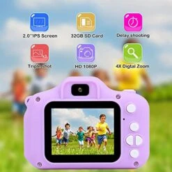 Kids Camera For Boys And Girls Digital Video Camera For Kids Toy Gift Toddler HD Digital Video Cameras Birthday Gift For Age 3 4 5 6 7 8 9 With 1080P HD 2 Inch Screen And 32GB Card -Folkmanis Toys Shop 51w93d8noUL