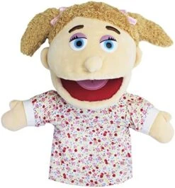 Lovely Family Hand Puppets Mouth Opening Plush Puppets Toys Role Playing Toys Puppets Children Storytelling Teaching Toys (Yellow Mom, 30cm) -Folkmanis Toys Shop 51wBfiJTg5L. AC 1