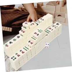 Toyvian 1 Set Set Gift Set Mini Toy Travel Set Traditional Chinese Mahjong Travel Mahjong Set Portable Mahjong Game Melamine Mahjong Sets Chinese Mahjong Game Interesting Mahjong Kit Props -Folkmanis Toys Shop 51wF3VF4QNL