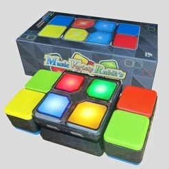 Tingbowie Light Up Memory Game Handheld Electronic Toys Color Memorizing Classic Board Games Quiz Game With Lights And Sounds