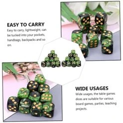 Polyhedral Dice 25pcs 6 Acrylic Dice Role Playing Dice Bulk Dice D20 Dice Green Dice For Women Dice Table Dice Black D6 Desktop Game Props Bulk Dice Table Game Party Dice 9 Polyhedral Dice 25pcs 6 Acrylic Dice Role Playing Dice Bulk Dice D20 Dice Green Dice For Women Dice Table Dice Black D6 Desktop Game Props Bulk Dice Table Game Party Dice -Folkmanis Toys Shop 51wPQeNcu9L