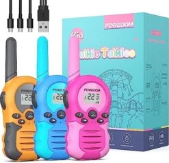 FOREDOM T388A Walkie Talkies For Kids, 3 Pack Kids Walkie Talkies For Boys & Girl -Folkmanis Toys Shop 51wTm9bmLyL. AC