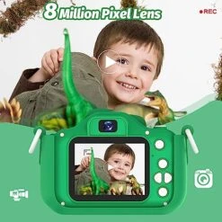 OUTUVAS Dinosaur Kids Camera For Boys, Kids Selfie Camera 3-12 Years Old Girls Christmas Birthday Gift For Boys, Dinosaur Little Boys Toys For 3 4 5 6 7 8 9 Years Old 8 OUTUVAS Dinosaur Kids Camera For Boys, Kids Selfie Camera 3-12 Years Old Girls Christmas Birthday Gift For Boys, Dinosaur Little Boys Toys For 3 4 5 6 7 8 9 Years Old -Folkmanis Toys Shop 51wVktBa2aL