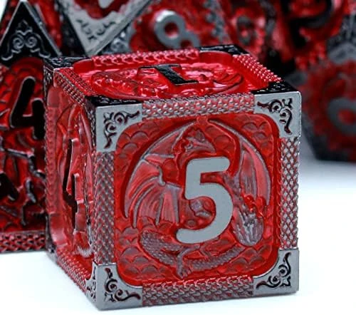 Haxtec Metal DND Dice Set Cold Snap Real Scene Silver Blue Purple Polyhedral Dice W/PU Leather Dragon Eye Dice Bag For TTRPG D&D 5e Spell Dungeons And Dragons Gifts Role Playing Games 15 Haxtec Metal DND Dice Set Cold Snap Real Scene Silver Blue Purple Polyhedral Dice W/PU Leather Dragon Eye Dice Bag For TTRPG D&D 5e Spell Dungeons And Dragons Gifts Role Playing Games - Image 13