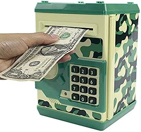 Elemusi Cartoon Electronic Password Mini ATM Piggy Bank Cash Coin Can Auto Scroll Paper Money Saving Box, For Children Kids 9 Elemusi Cartoon Electronic Password Mini ATM Piggy Bank Cash Coin Can Auto Scroll Paper Money Saving Box, For Children Kids - Image 7