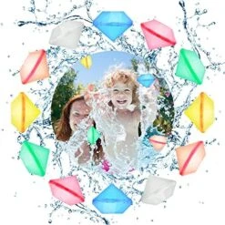 Reusable Water Balloons Quick Fill, Magnetic Water Balloons Self Sealing Refillable Water Balloons Water Toys Pool Toys For Kids Adults Water Fight Outdoor Games (12pcs Star) -Folkmanis Toys Shop 51weCQ7MHFL. AC