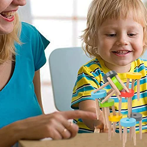 SAFIGLE Stacking Toy 4 Sets Training Balancing Game Parent-Child Chair Blocks Favors Party Night Stacking Chairs Games Girl Family Children Kids Multiplayer Desktop Wood Educational Educational Toys 8 SAFIGLE Stacking Toy 4 Sets Training Balancing Game Parent-Child Chair Blocks Favors Party Night Stacking Chairs Games Girl Family Children Kids Multiplayer Desktop Wood Educational Educational Toys - Image 6