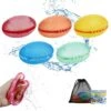 Reusable Water Balloons, Rugby Magnetic Quick Fill Self Sealing, Easier To Grip, Refillable Water Balls For Kids, Water Bomb Splash Balls For Pool Party Beach Toys Water Games(5 Pcs) -Folkmanis Toys Shop 51wm3W7Hw7L