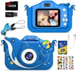 CL FUN Kids Camera, Unicorn Camera For Kids Girls/Boys Age 3-12, Toddler Digital Video Camera With Silicone Cover,Portable Toy Camera With 32GB SD Card,Christmas Birthday Gifts For Kids-Unicorn Purple -Folkmanis Toys Shop 51wopKTTcHL. AC