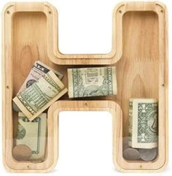 WOOD CITY Letter Piggy Bank For Adults Boys Girls Kids, Wooden 9 Inch Large Personalized Bills And Coins Bank Money Box, Customized Name DIY Creative Gift For Real-Money, Alphabet Decorations (B) 28 WOOD CITY Letter Piggy Bank For Adults Boys Girls Kids, Wooden 9 Inch Large Personalized Bills And Coins Bank Money Box, Customized Name DIY Creative Gift For Real-Money, Alphabet Decorations (B) -Folkmanis Toys Shop 51xHoFLVDLL. AC
