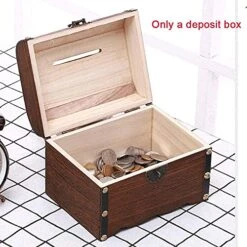 Piggy Bank For Boys Girls Kids Saving Pot Vintage Kids With Lock Desktop Piggy Bank Home Decor Toy Free Standing Gifts Solid Wood Storage Money Box Piggy Banks Furniture Games -Folkmanis Toys Shop 51xNcHyW8UL