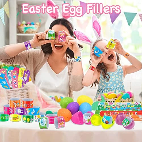 Disikaw 48Pcs Eater Party Favors Easter Slap Bracelets Easter Egg Filler Toys For Kids And Classes Easter Basket Stuffers Treats For Children Easter Bracelets Goodie Bag Fillers Easter Toys For Kids 3 Disikaw 48Pcs Eater Party Favors Easter Slap Bracelets Easter Egg Filler Toys For Kids And Classes Easter Basket Stuffers Treats For Children Easter Bracelets Goodie Bag Fillers Easter Toys For Kids