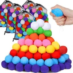 Deekin 500 Pcs Reusable Water Balloons For Kids Water Balls Water Games With 5 Pcs Mesh Bags Summer Outside Toys For Girls Boys Backyard Pool Outdoor Fun Game Play