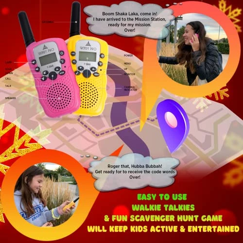 Scavenger Hunt Game For Kids - Walkie Talkies Outdoor Activities For Kids Camping Games For Families Outdoor Spy Kit For Kids Treasure Hunt Fun Outdoor Activities For Kids Board Games Girls Boys Teens 6 Scavenger Hunt Game For Kids - Walkie Talkies Outdoor Activities For Kids Camping Games For Families Outdoor Spy Kit For Kids Treasure Hunt Fun Outdoor Activities For Kids Board Games Girls Boys Teens - Image 4