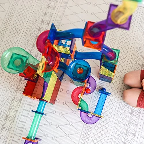 Learn & Grow Toys 88PCS Magnetic Ball Run Expansion Pack - Ultimate Magnetic Marble Run Accessory - STEM Building Toy & Learning Educational Magnet Construction Toddler Ages 8+ 3 Learn & Grow Toys 88PCS Magnetic Ball Run Expansion Pack - Ultimate Magnetic Marble Run Accessory - STEM Building Toy & Learning Educational Magnet Construction Toddler Ages 8+