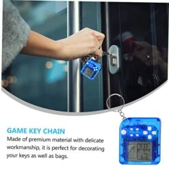 Ibasenice 4pcs Hand-held Gaming Device Handheld Mini Game Console Kids Mini Toys Portable Game Console Funny Keychains Backpack Charms Educational Toys Game Keychain Gift Key Chain Handbag -Folkmanis Toys Shop 51xmE9w1xrL
