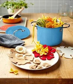 HABA Cooking Set Pasta Time - Realistic Metal Pot With Assortment Of Pretend Felt Pasta And Toppings -Folkmanis Toys Shop 51xoCwdor9S