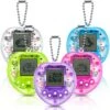 5 Pieces Virtual Pets Keychain For Kids Electronic Digital Pets Keychain 168 Pets Retro Handheld Game Machine For Halloween Christmas Random Color (Clear Heart Shape) -Folkmanis Toys Shop 51y57rIXSXL