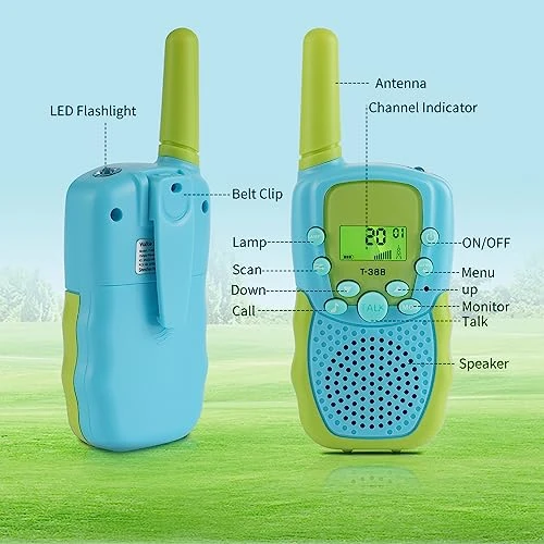 Toys For Boys And Girls Aged3-12:22-Channel2-Way Radio Walkie Talkies With Backlit LCD Screen, LED Flashlight, And VOX Function, Ideal For Outdoor, Camping, And Hiking Communication. 7 Toys For Boys And Girls Aged3-12:22-Channel2-Way Radio Walkie Talkies With Backlit LCD Screen, LED Flashlight, And VOX Function, Ideal For Outdoor, Camping, And Hiking Communication. - Image 5