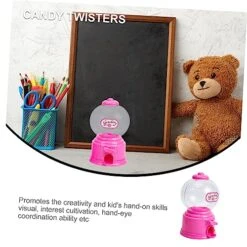 Ibasenice 2pcs Mini Sugar Machine Plastic Container Toys For Kids Claw Machine Toys Hotdog Roller Machine Kids Piggy Bank Bubble Gum Candy Dispenser Abs Pink Mini Candy Twisters Coin 11 Ibasenice 2pcs Mini Sugar Machine Plastic Container Toys For Kids Claw Machine Toys Hotdog Roller Machine Kids Piggy Bank Bubble Gum Candy Dispenser Abs Pink Mini Candy Twisters Coin -Folkmanis Toys Shop 51y6F1HLxKL