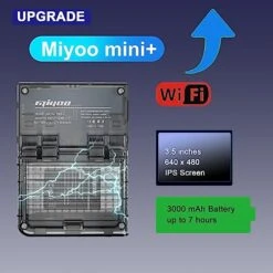 Miyoo Mini Plus Handheld Game Console 3.5 Inch Classic System Retro Video Games Consoles Portable Rechargeable Hand Held 64G With Case (Black) -Folkmanis Toys Shop 51y9k93yMEL