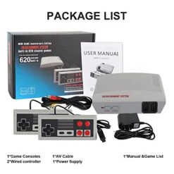 Mini Retro Game Console - Built-in 620 Old Classic Video Games, Plug And Play TV Games Old-School Gaming System Ideal Gifts Choice For Children/Adults -Folkmanis Toys Shop 51yDFGj0evL