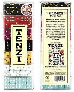 TENZI Party Pack Dice Game - A Fun, Fast Frenzy For The Whole Family - 6 Sets Of 10 Colored Dice With Storage Case - Colors May Vary 11 TENZI Party Pack Dice Game - A Fun, Fast Frenzy For The Whole Family - 6 Sets Of 10 Colored Dice With Storage Case - Colors May Vary -Folkmanis Toys Shop 51yKvwZmawL