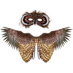 NUOBESTY Wings 1 Set Owl Wings Animal Owl Costume Set Performance Prop Kids Toy Halloween Cosplay Owl Wings Simulated Wings Props Owl Costume