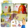 Graydon Hall Spongebob Squarepants Magnetic Creations Toy - Bundle With 40 Spongebob Squarepants Magnetic Play Pieces Plus Stickers And More For Kids (Spongebob Squarepants Toys)