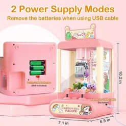 Innorock Claw Machine For Kids, Mini Vending Machine - Surprise Fun Game Prizes Dispenser Toys For Girls With Light & Sound, Small Toys & Candy Arcade Game Machines Party Birthday Toys Gifts For Girls 8 Innorock Claw Machine For Kids, Mini Vending Machine - Surprise Fun Game Prizes Dispenser Toys For Girls With Light & Sound, Small Toys & Candy Arcade Game Machines Party Birthday Toys Gifts For Girls -Folkmanis Toys Shop 51ywRGfvXIL