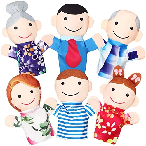 6 Pcs Family Style Hand Puppets Soft Plush Puppets Family Members Hand Puppets Cute Toys For Teachers Parents Shows Story Time Playtime Schools, Grandparents, Mom, Dad, Brother, Sister 3 6 Pcs Family Style Hand Puppets Soft Plush Puppets Family Members Hand Puppets Cute Toys For Teachers Parents Shows Story Time Playtime Schools, Grandparents, Mom, Dad, Brother, Sister