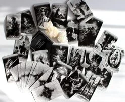 Lunart Design Shade Tarot Deck: Unique Tarot Cards With Guide Book, 78 Original Tarot Cards For Beginners And Experts, Oracle Cards, Deck Of Cards, Witchcraft Supplies -Folkmanis Toys Shop 51z8M4XuOtL