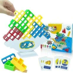 GGZONE Swing Stack High Child Balance Toy, Two Player Balancing Board Games For Kids & Adults, Tower Game Balance Stacking Block Party Game For Family, Parties, Travel (48 Pieces) -Folkmanis Toys Shop 51zAQzxhefL. AC 2